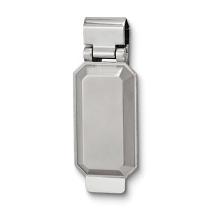 Gentleman's Gifts Silver-tone Octagon Hinged Men's Gifts Money Clip